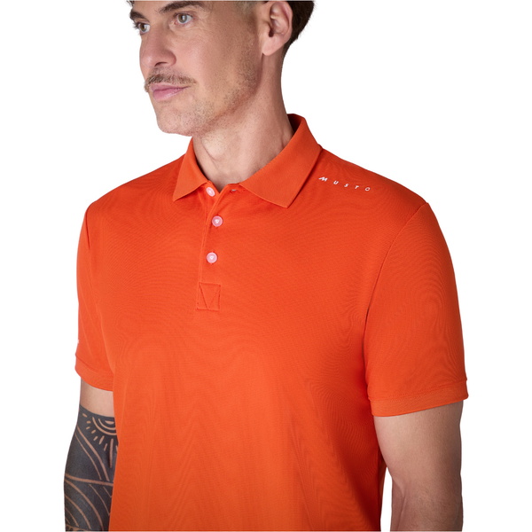 2026 Musto Mens Evo Crew Pro Lite Polo 84220 - Pumpkin Orange